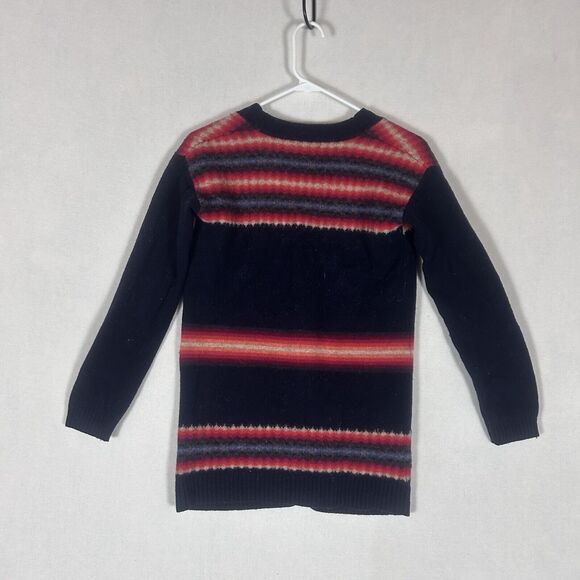 Gap Lambswool Cardigan Sweater Womens Small Long Sleeve Button Down Blue Aztec - Picture 4 of 9